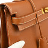 Hermes Kelly Handbag Brown Courchevel with Gold Hardware