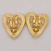 Chanel CC logo heart Gold-plated
