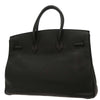 Hermes Birkin Handbag Black Clemence with Gold Hardware