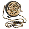 Chanel Round Camellia Coin Purse Leather