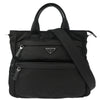 Prada Double Front Pocket Tote Quilted Tessuto