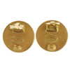 Secondhand Chanel Vintage CC Round Button Clip-On Earrings