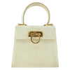 Salvatore Ferragamo Gancini Convertible Top Handle Bag Suede
