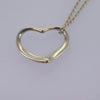 Tiffany & Co. Elsa Peretti Open Heart Pendant Necklace Sterling Silver