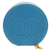 Chanel Vintage Timeless Round Jewelry Case Caviar