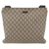 Gucci Zip Top Messenger Bag GG Coated Canvas