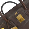 Hermes HAC Birkin Bag Brown Togo with Gold Hardware