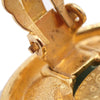 Secondhand Chanel Vintage CC Round Button Clip-On Earrings