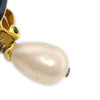Secondhand Chanel CC Dangle Earrings Metal with Faux