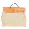 Secondhand Hermes Herbag Zip Leather and Toile
