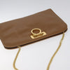 Salvatore Ferragamo Vintage Gancini Chain Shoulder Bag Leather