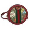Gucci Ophidia Round Backpack Flora GG Coated Canvas