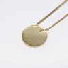 Secondhand Christian Dior Vintage Logo Round Pendant Necklace