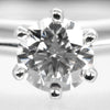 Tiffany & Co. Novo Solitaire Ring Platinum with Diamonds and Cushion Cut I/VS2 Diamond