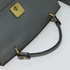Secondhand MCM Vintage handbag Gray Leather Bags