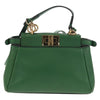 Secondhand Fendi Peekaboo Bag Green Leather Bags