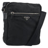 Prada Front Pocket Zip Messenger Bag Tessuto with Saffiano Leather
