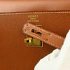Hermes Kelly Handbag Brown Courchevel with Gold Hardware