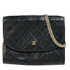 Chanel Vintage Round Flap Bag Quilted Lambskin