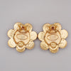 Secondhand Chanel Vintage CC Flower Clip-On Earrings