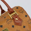 Secondhand MCM Visetos logogramme Handbag Canvas and