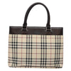 Secondhand Burberry Nova Check Tote Canvas and