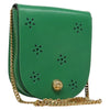 Secondhand Celine Shoulder Bag Green Leather Bags