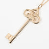 Tiffany & Co. Fleur de Lis Key Pendant Necklace 18K Pink gold and Diamonds
