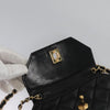 Chanel Vintage Octagon CC Flap Bag Quilted Leather