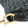 Christian Dior Vintage Double Saddle Bag Diorissimo Canvas