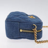 Versace Medusa Icon Front Slip Pocket Camera Bag Quilted Denim