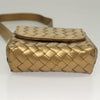 Bottega Veneta Chain Flap Shoulder Bag Leather