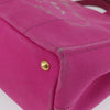 Secondhand Prada Canapa Tote Pink Canvas Accessories