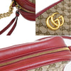 Gucci GG Marmont Shoulder Bag Diagonal Quilted GG Canvas with Leather