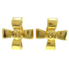 Chanel Vintage CC Clover Clip-On Earrings Metal