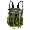 Secondhand Gucci Double Pocket Belt Backpack Psychedelic Print GG
