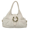 Secondhand Bvlgari Chandra Hobo White Leather Bags