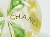 Secondhand Chanel Clover Ring Green Plastic Jewelry