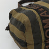 Fendi Vintage Logo Pequin Weekender Bag Canvas