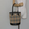 Secondhand Burberry Nova Check Tote Canvas and