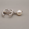 Secondhand Chanel CC Drop Brooch Metal and Faux Pearls