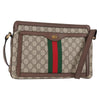 Gucci Ophidia Zip Shoulder Bag GG Coated Canvas