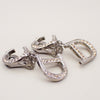 Secondhand Christian Dior CD Logo Rhinestone Drop Earrings Clip-On Rhinestone,