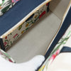 Prada Floral Open Tote Printed Denim