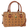Secondhand MCM Visetos logogramme Handbag Canvas and