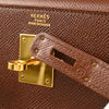 Hermes Kelly Handbag Brown Courchevel with Gold Hardware