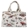 Prada Canapa Open Tote Canvas