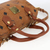 Secondhand MCM Visetos logogramme Handbag Canvas and