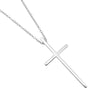 Tiffany & Co. Metro Cross Pendant Necklace 18K White Gold and Diamonds