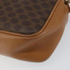 Celine Vintage Macadam Shoulder Bag Canvas and Leather